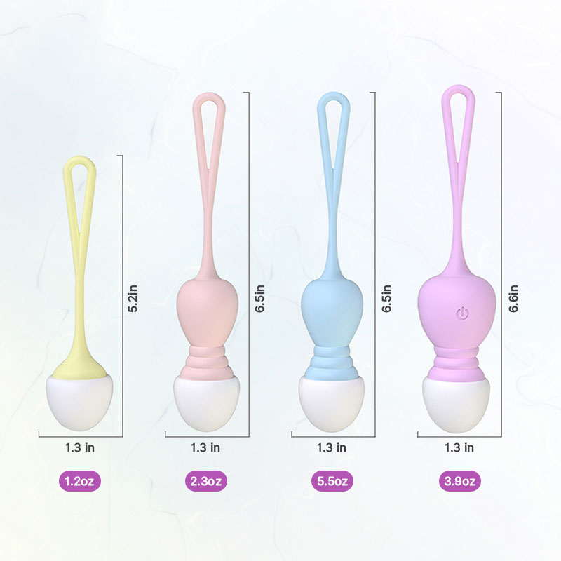 WONDEBLISS ColorGlow kegel balls 4 weighted balls set overview