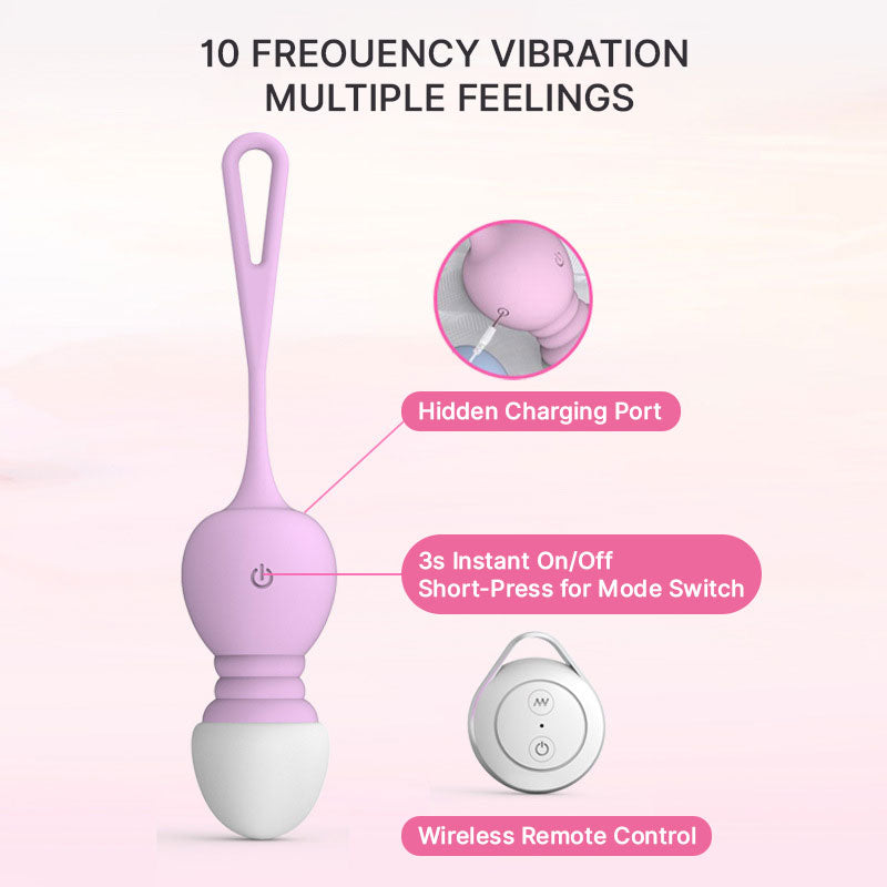 WONDEBLISS ColorGlow kegel balls button operation guide