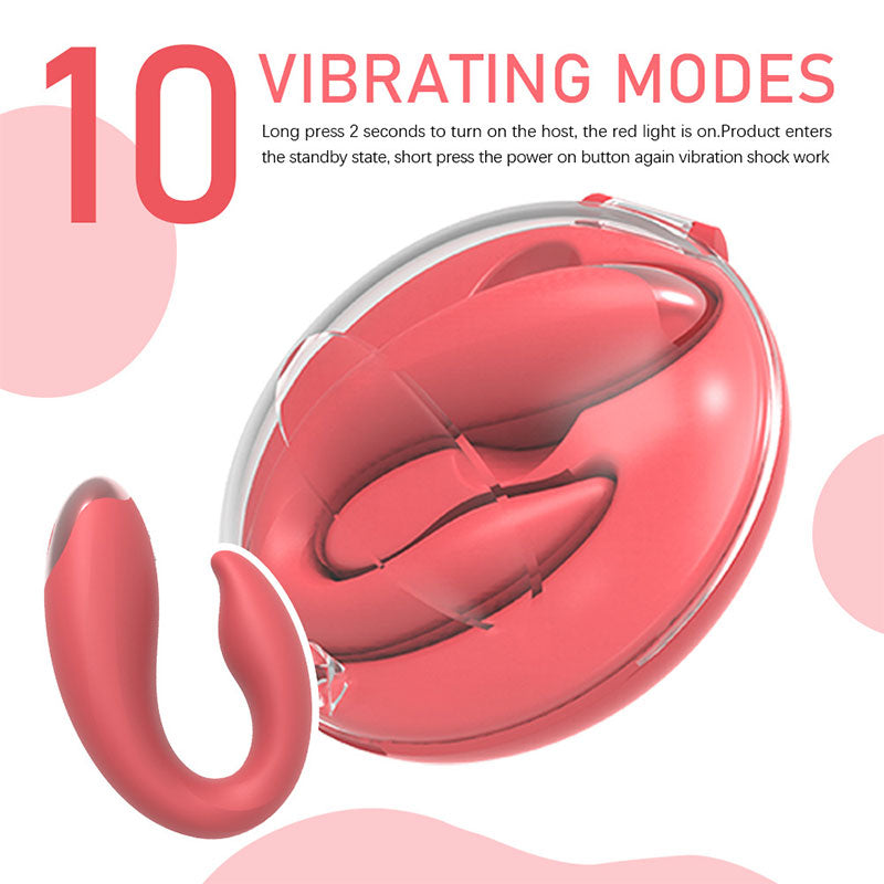WONDEBLISS Demi U-shaped vibrator 10 vibration modes button controls