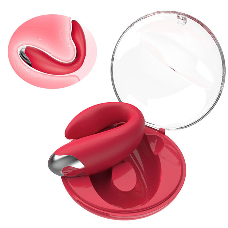 WONDEBLISS Demi U-shaped vibrator food-grade silicone texture detail