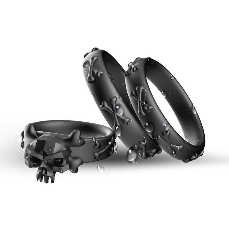 WONDEBLISS Devil cock ring 3-piece set 100% waterproof test