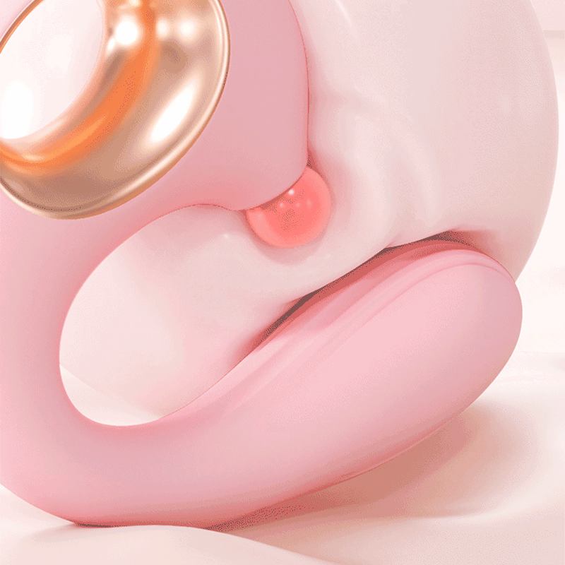 WONDEBLISS Dolphin suction massager ergonomic curved fit body contour detail