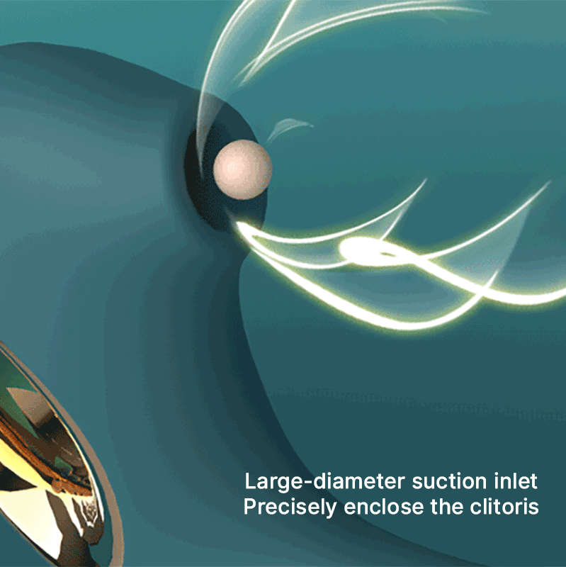 WONDEBLISS Dolphin suction massager large suction mouth opening detail
