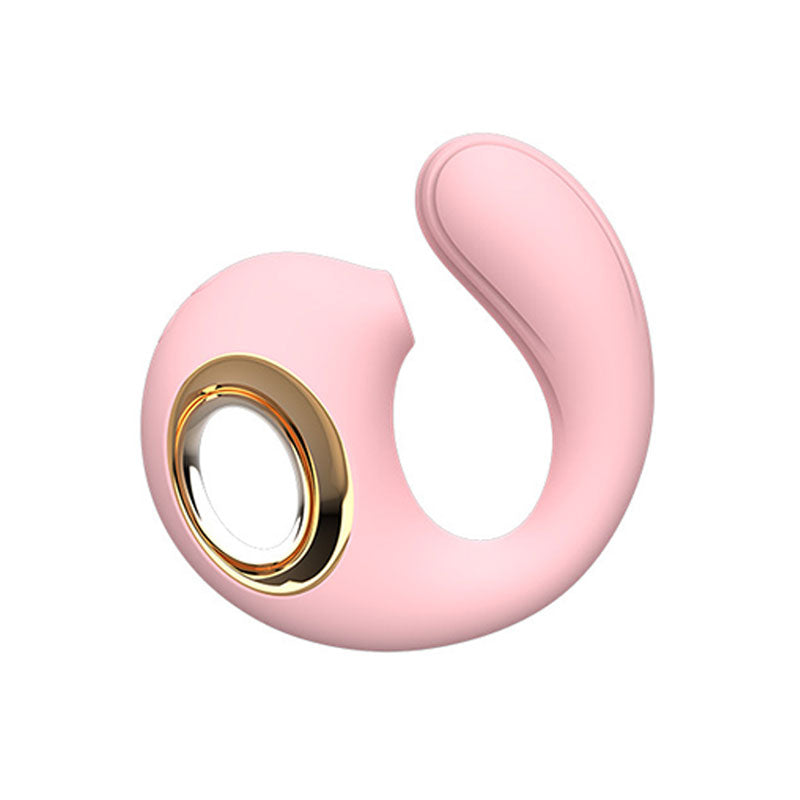 WONDEBLISS Dolphin suction massager pink color overall real product photo