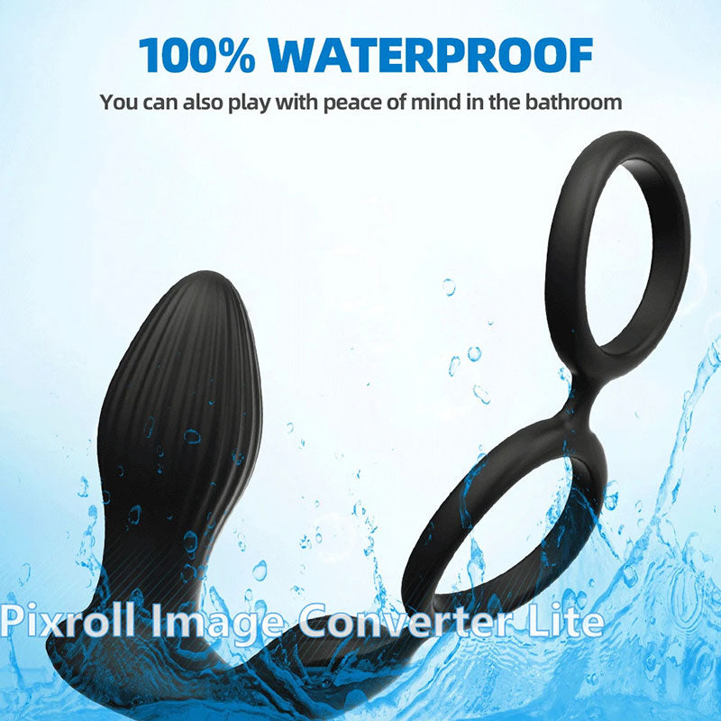WONDEBLISS double-ring prostate massager waterproof design
