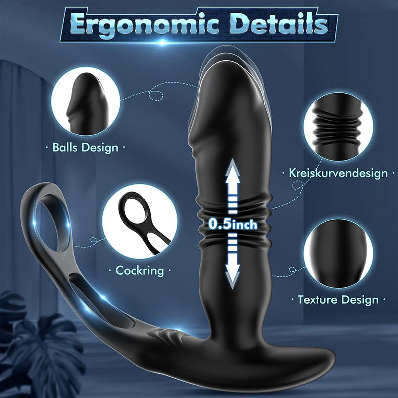 WONDEBLISS Double-Loop 3-in-1 vibrator ergonomic double-loop design detail