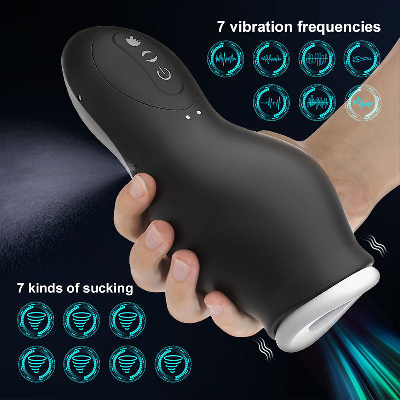 WONDEBLISS Dragon masturbator 7 vibration and 7 suction modes demo