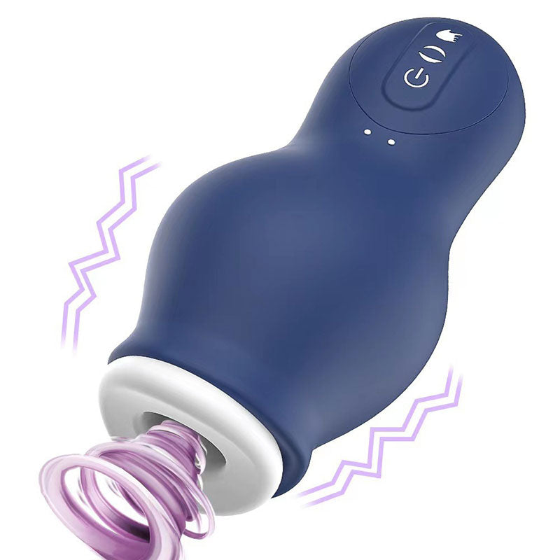 WONDEBLISS Dragon masturbator silicone detail, blue