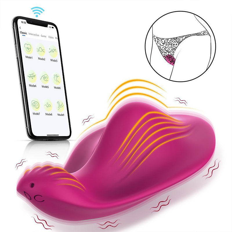 WONDEBLISS Dream Butterfly wearable clitoral stimulator Bluetooth app remote control
