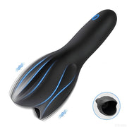 WONDEBLISS Fish-Mouth masturbator front view, black