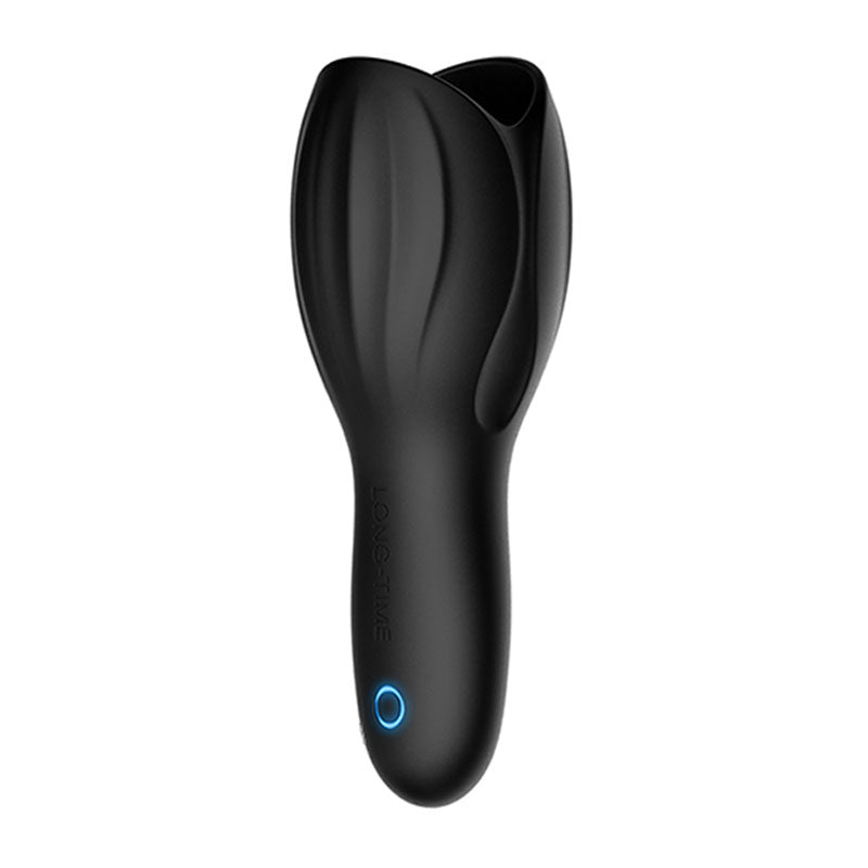 WONDEBLISS Fish-Mouth masturbator side view, black