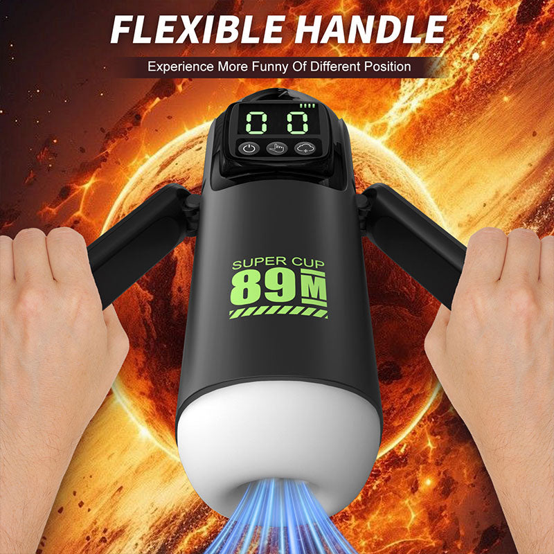 WONDEBLISS 8-in-1 automatic masturbator flexible ergonomic handle