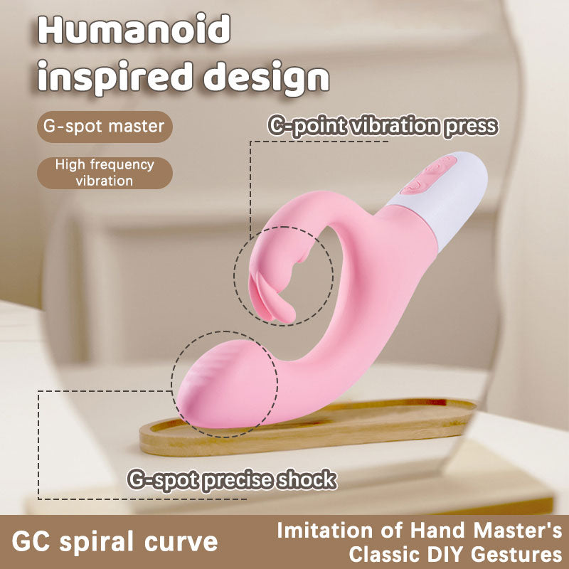 WONDEBLISS G-Verve vibrator ergonomic dual stimulation design detail