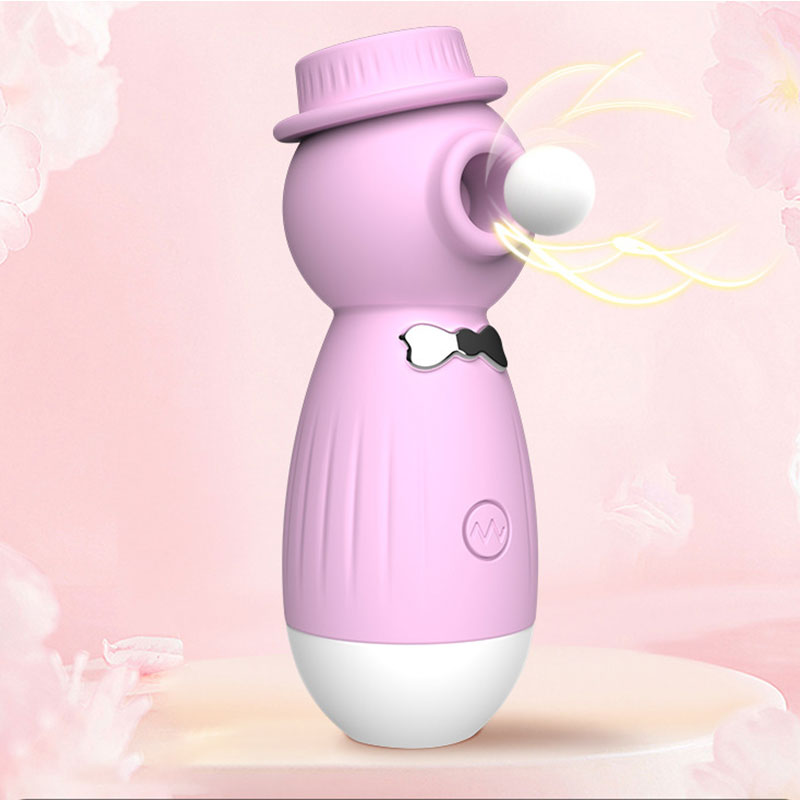 WONDEBLISS Gentleman clitoral suction vibrator purple color real product photo