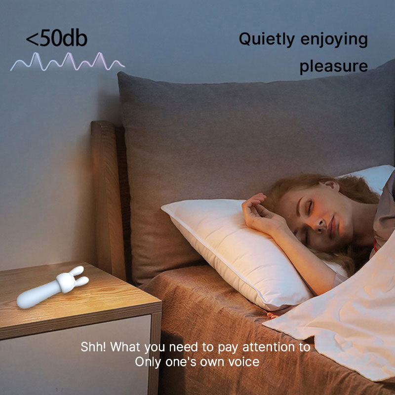 WONDEBLISS Gigi Rabbit vibrator whisper-quiet below 50dB motor demonstration