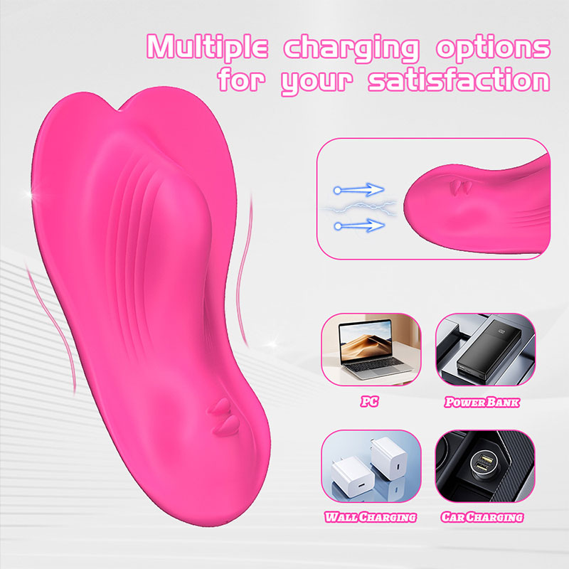 WONDEBLISS Heart Tongue wearable massager USB multi-charging cable