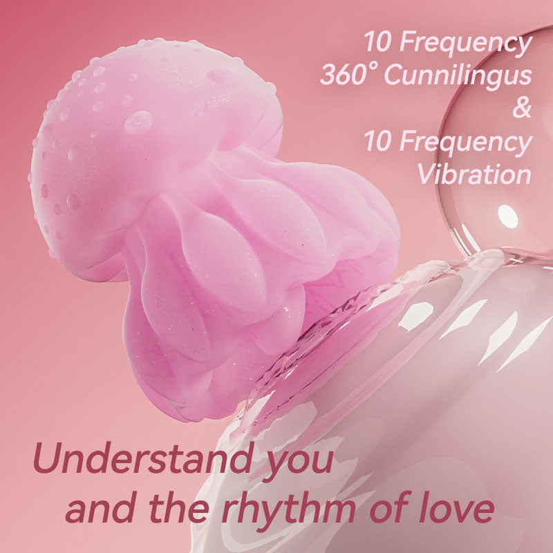 Wondebliss Jellyfish Massager 10 Vibration Modes and 10 Tongue Rotation Modes