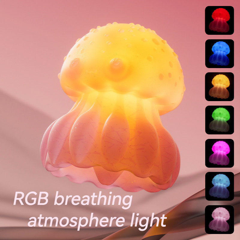 Wondebliss Jellyfish Massager 7-Color RGB Breathing Light - Immersive Ambient Glow