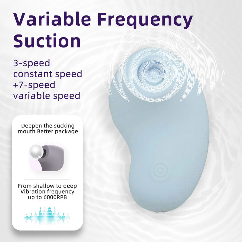 WONDEBLISS Kaka headphone-shaped vibrator 7 speed suction demonstration
