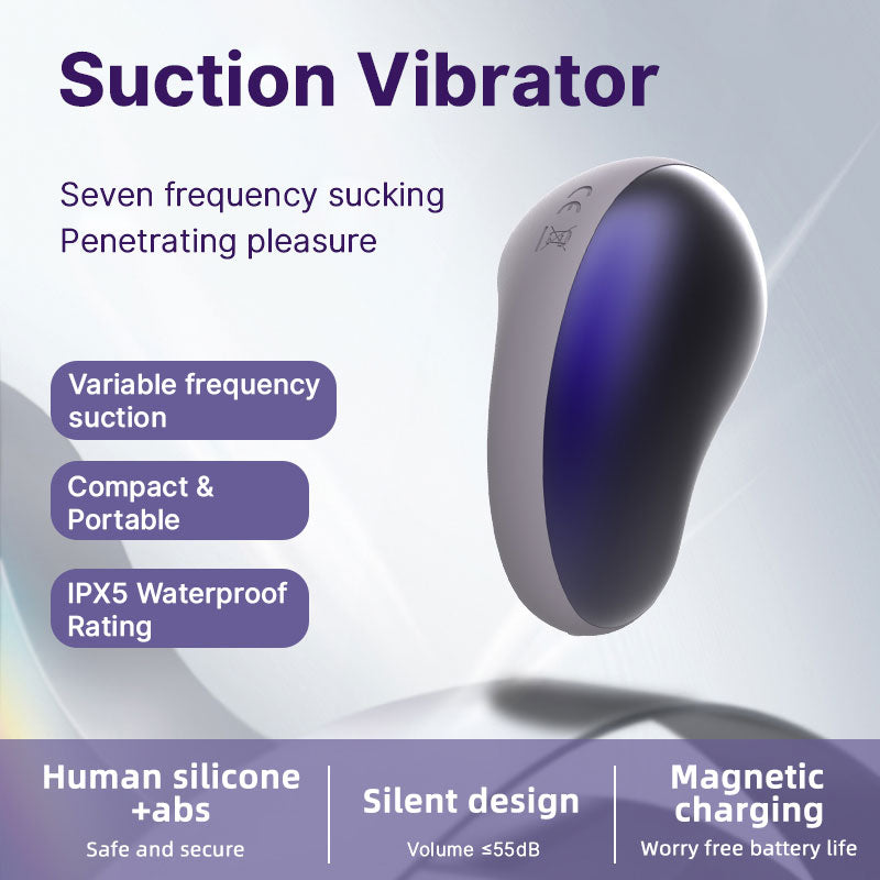 WONDEBLISS Kaka headphone-shaped suction vibrator banquet purple main product photo