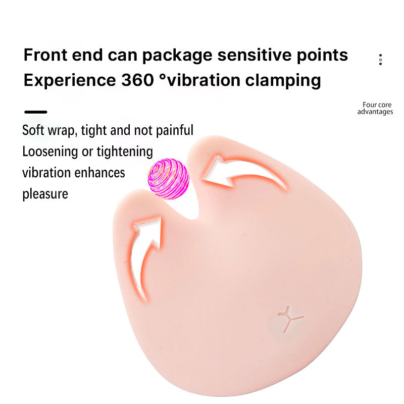 WONDEBLISS Kitty clitoral clamp vibrator 360 degree vibration clamp demonstration