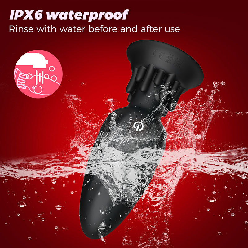 WONDEBLISS Lamp Wick rotating anal plug IPX6 waterproof rating