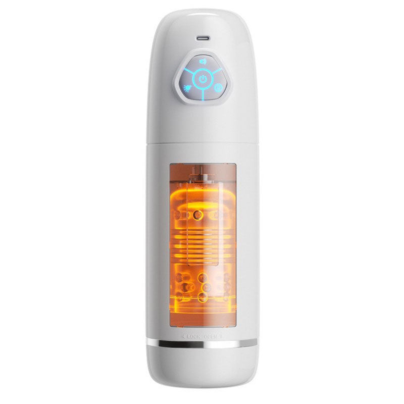 WONDEBLISS Light Show masturbator front view, white