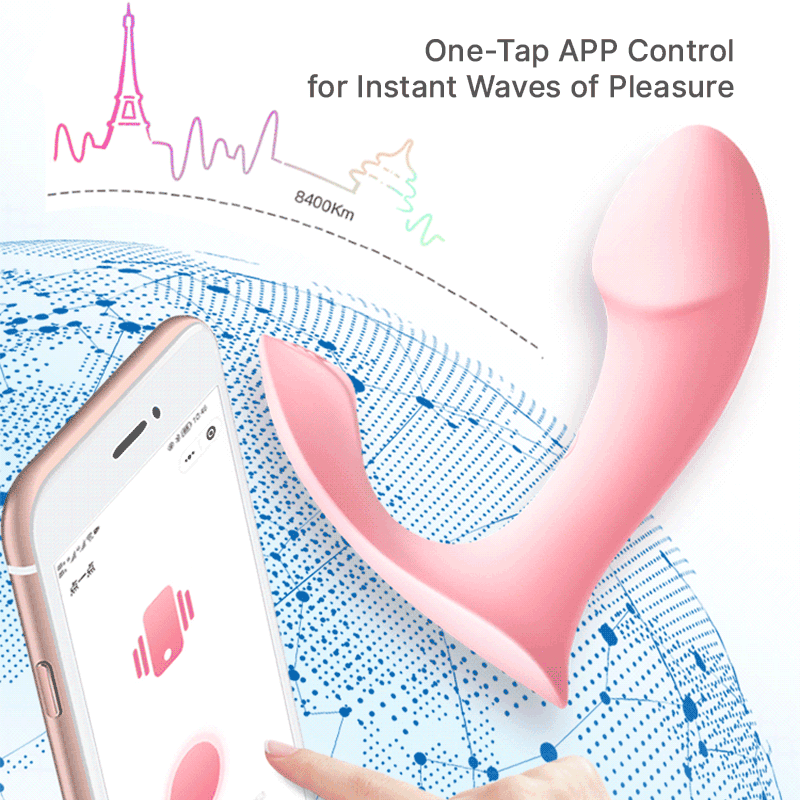 WONDEBLISS Little AI wearable vibrator APP remote control interface GIF