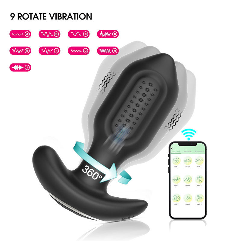 Little King Kong Anal Plug 9 Rotating Vibration Modes & 360° Wrap Contact
