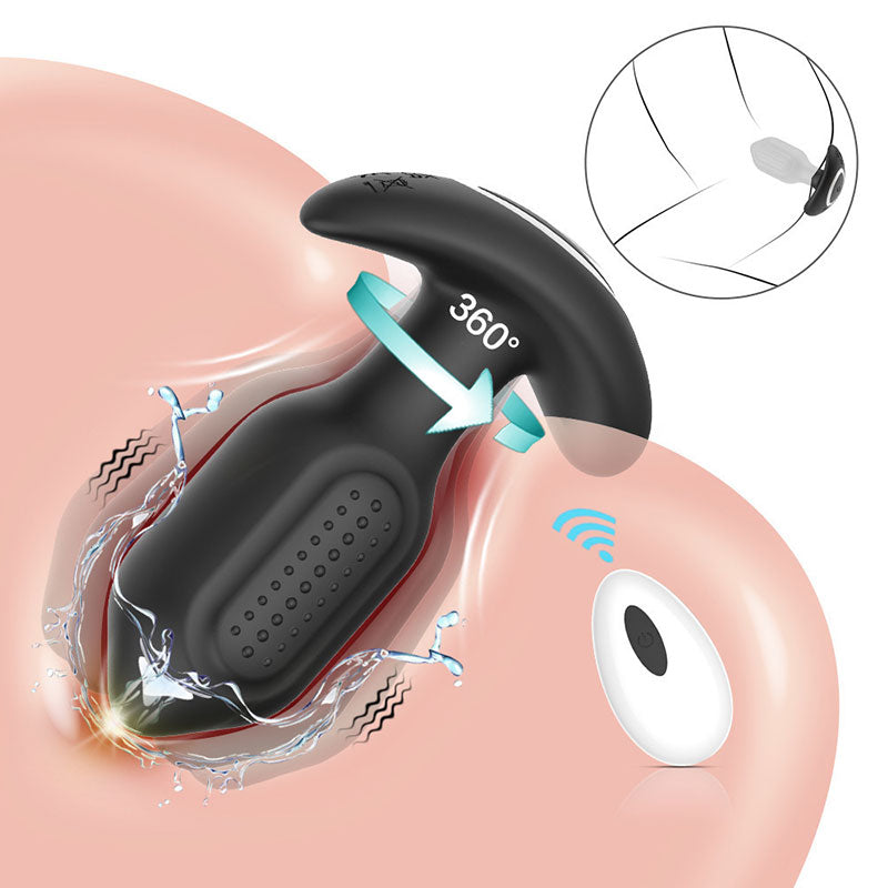 Little King Kong Anal Plug 9 Rotating Vibration Modes & 360° Wrap Contact