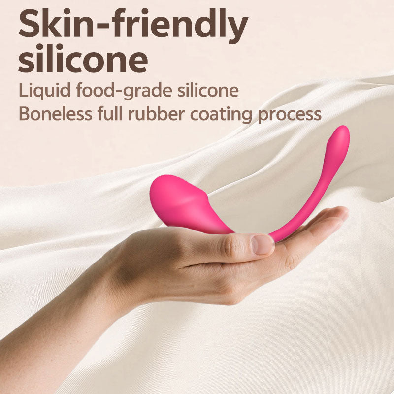 WONDEBLISS LOLA love egg vibrator soft silicone texture detail
