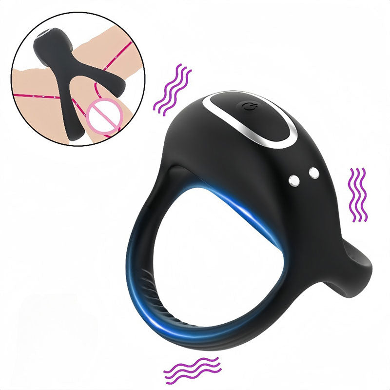 WONDEBLISS Luya vibrating cock ring front main product photo