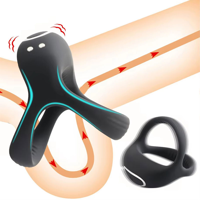 WONDEBLISS Luya vibrating cock ring wearing diagram guide