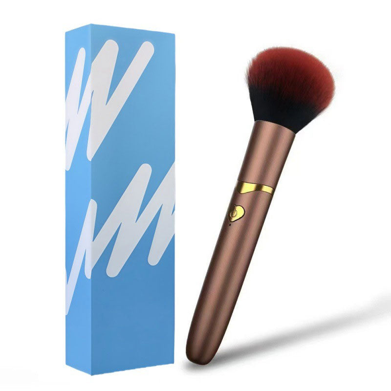 Wondebliss Makeup Brush Vibrator in Brown – Front View
