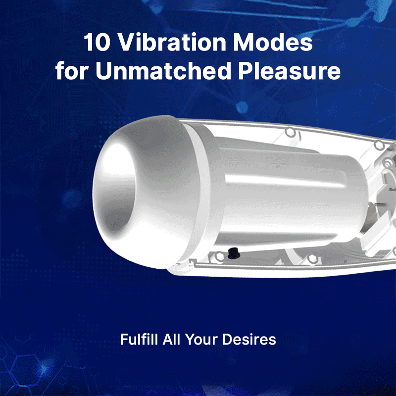 Wondebliss Male Masturbator 10 vibration thrusting modes animation