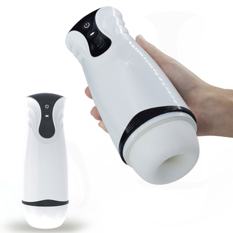 Wondebliss Male Masturbator White handheld view