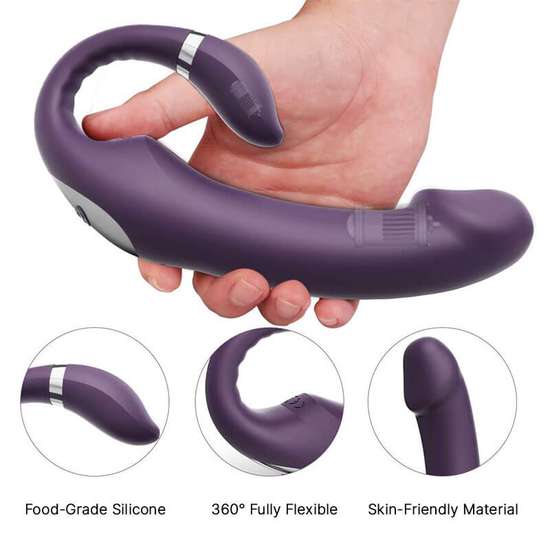 WONDEBLISS Medusa vibrator 360 degree flexible bending demonstration