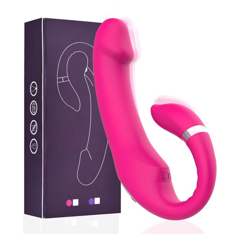WONDEBLISS Medusa 360 flexible C-shaped vibrator fuchsia color detail photo