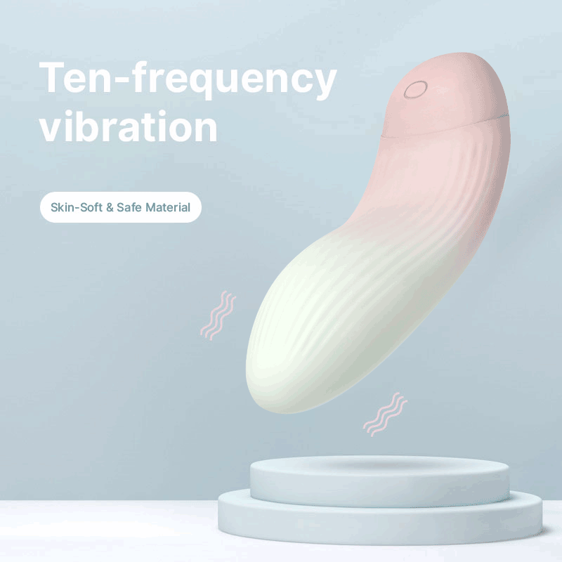 WONDEBLISS Mini Wearable clitoral vibrator 10 vibration modes demonstration GIF