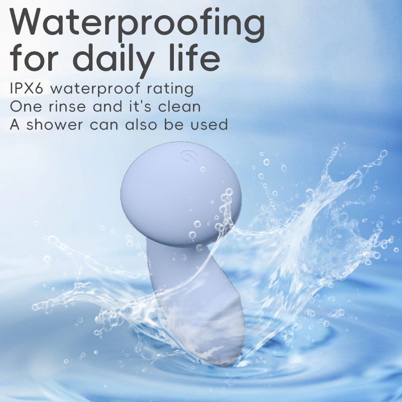 WONDEBLISS Mushroom Vibrator Liquid Silicone