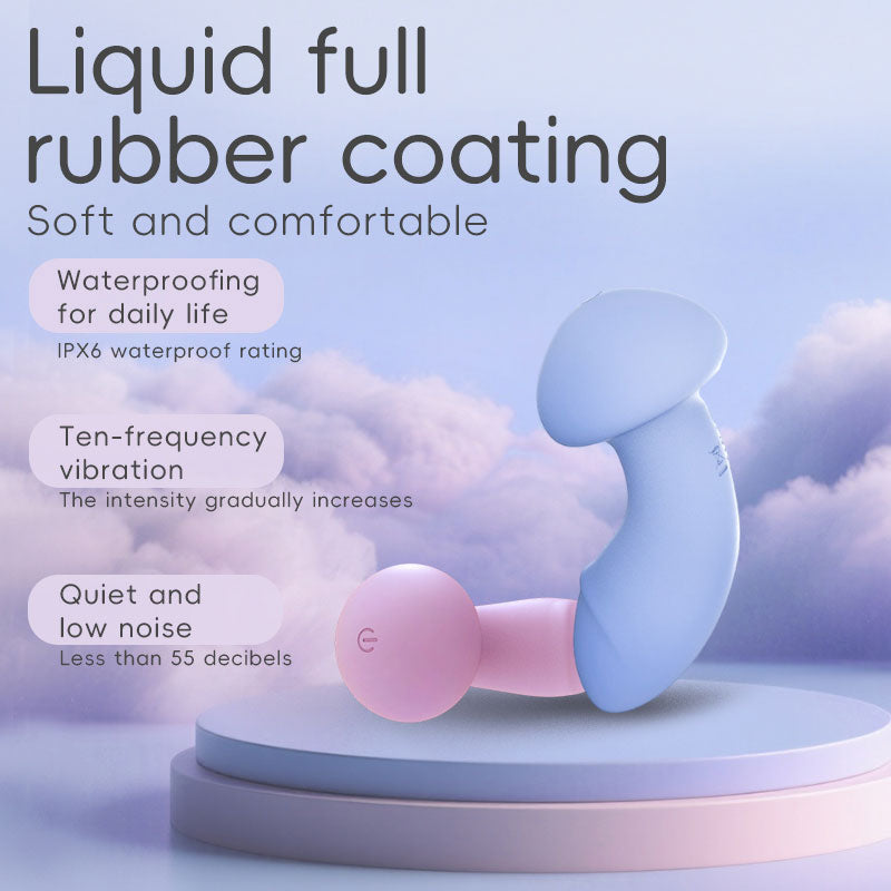 WONDEBLISS Mushroom Vibrator Liquid Silicone