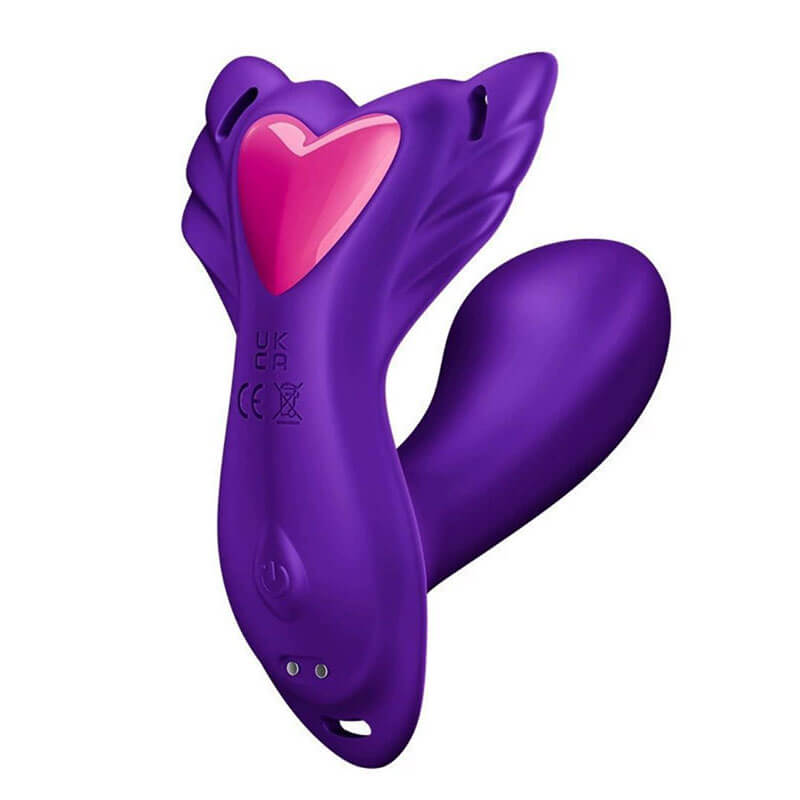 Wondebliss Purple Butterfly Massager front view