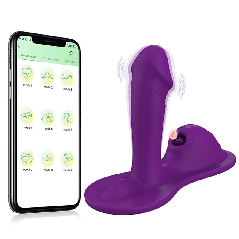 Wondebliss Purple Cushion Vibrator APP control version