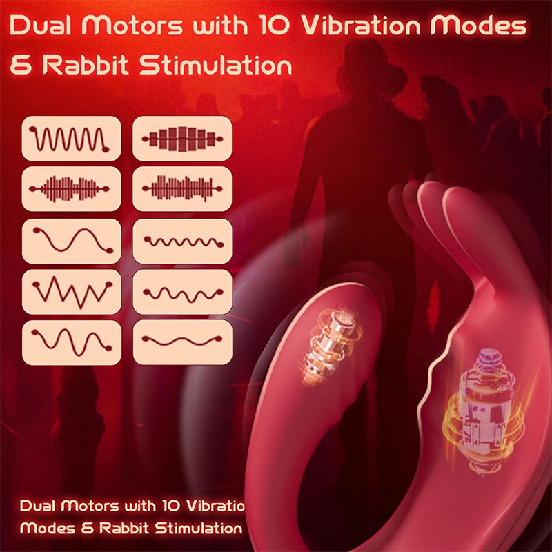 WONDEBLISS Rabbit Wearable Vibrator – 10 Vibration Modes
