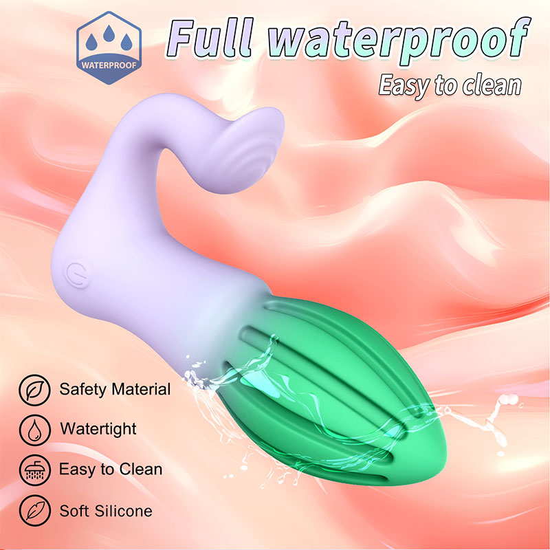 WONDEBLISS Rocket Dinosaur prostate massager waterproof design