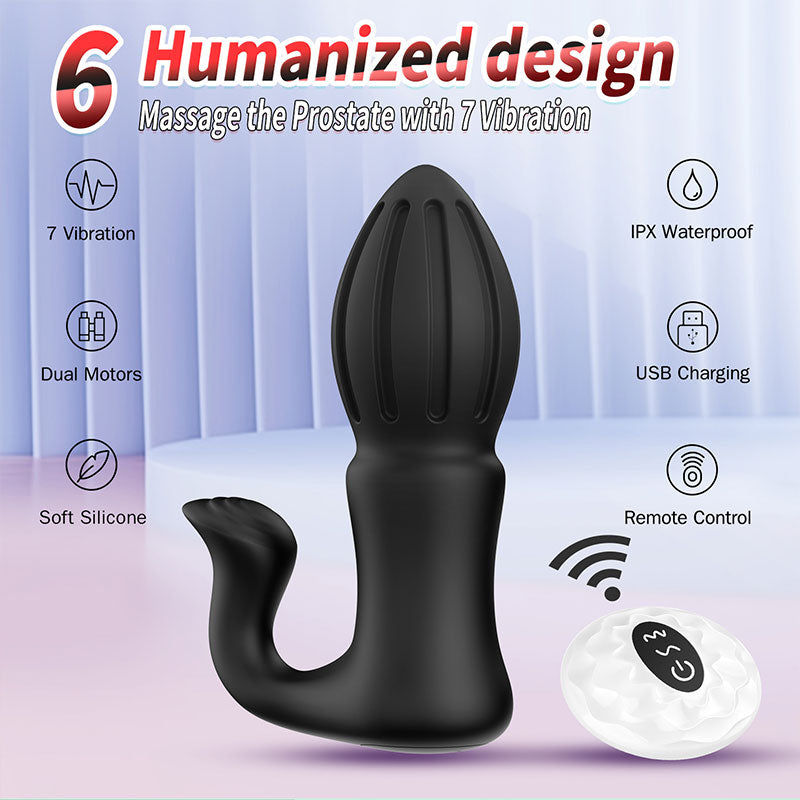 WONDEBLISS Rocket Dinosaur prostate massager wireless remote control