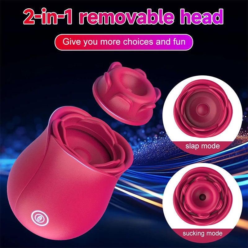 Wondebliss Rose 2-in-1 Slap Mode - Rhythmic Stimulation, Multi-Frequency