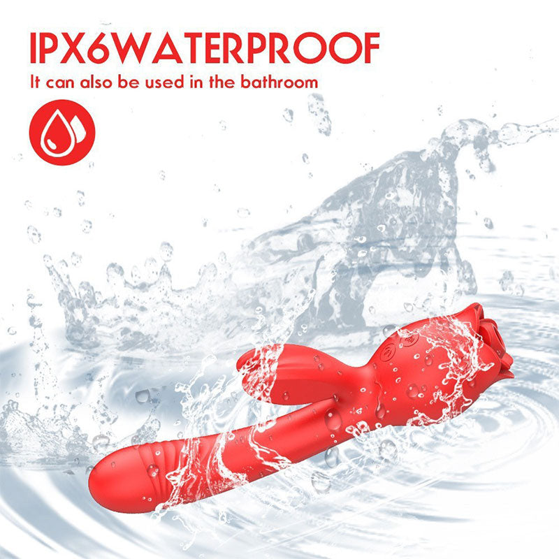 WONDEBLISS Rose AV vibrator IPX6 waterproof demonstration