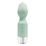 WONDEBLISS Rose Mini AV vibrator green color overall view