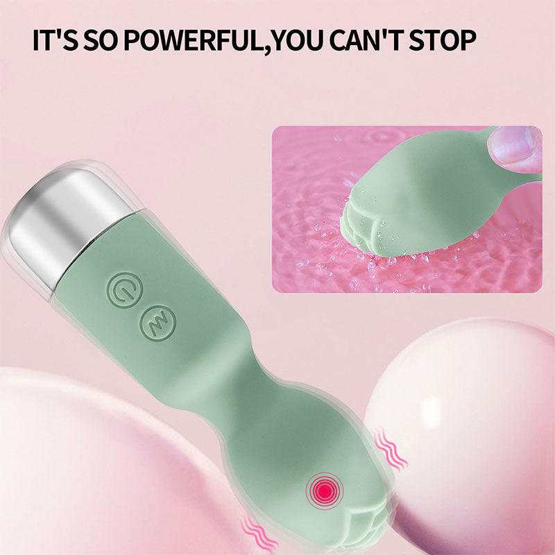 WONDEBLISS Rose Mini AV vibrator body-safe silicone texture close-up detail